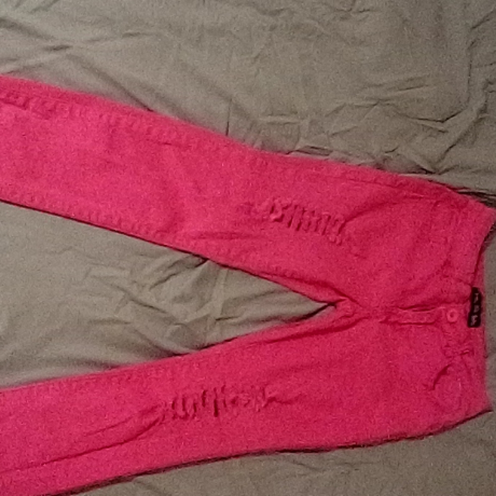 Pink Classic Blue Jeans